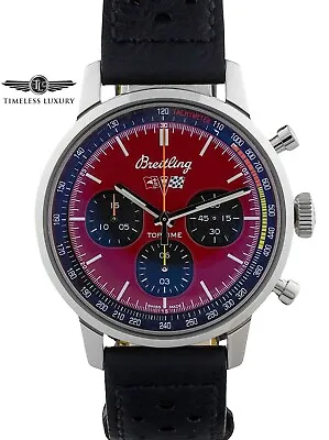 Breitling Top-Time Chevy Corvette A25310 Stainless Steel 42mm Red Dial Box &Card • $5599