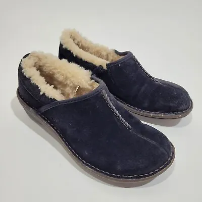 UGG Womens Size 5 1757 Black Mule Clogs Slip On Warm Lined Sherpa Sheep Uggs • $26.88