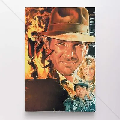 $54.95 • Buy Indiana Jones And The Temple Of Doom Poster Canvas Movie Print #1560