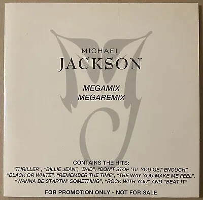 MICHAEL JACKSON Megamix/Megaremix 1995 DANISH ORG Epic Records PROMO Only CD • $125
