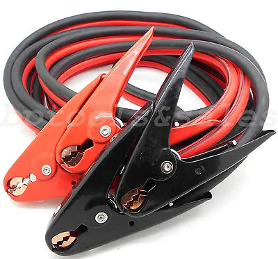 20FT 2 Gauge Booster Cable Jumping Cables Emergency Jump Start Heavy Duty Clamps • $39.99