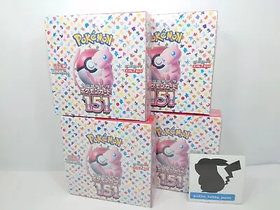 4 Boxes Set Pokemon Cards Scarlet & Violet 151 Sv2a Booster Sealed Box Japanese • $512.99