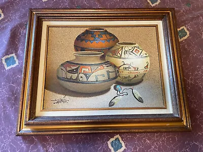 Myung Mario Jung Original Sand Painting Southwest Native American • $122.50