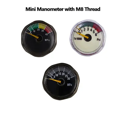 Air Pressure Gauge X 1PC Mini Micro Manometer M8*1.0 Threads • $8.99