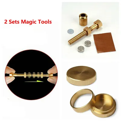 Magic Dynamic Coin Trick NUT Off BOLT PK Micro Psychic Self Moving Close Up Show • £19.99
