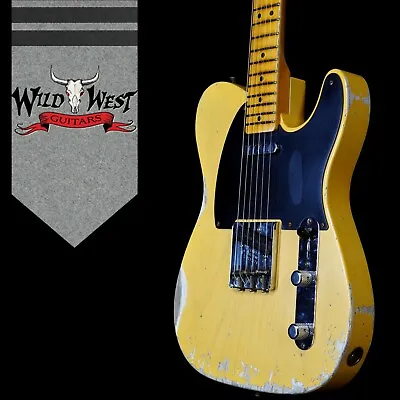 Fender Custom Shop 70th Anniversary Broadcaster Telecaster Relic Nocaster Blonde • $4450