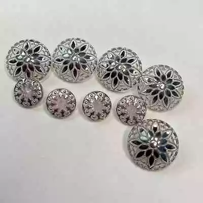 Vintage  Antique Buttons Glass Shank Free Combined Shipping BT1 • $5