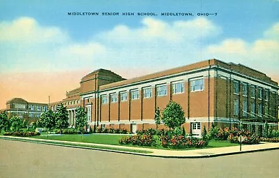 Postcard Middletown Senior High School In Middletown Ohio. E2 • $3.99