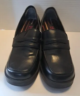 Womens Mudd Y2K 90s Oxford Scottie Loafer Chunky Platform Shoes Black Size 6.5  • $50