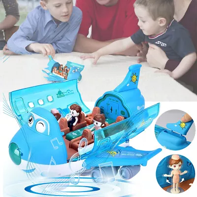 360°Rotating LED Electric Airplane Toys Music Aeroplane Toy With Colorful Lights • $19.89