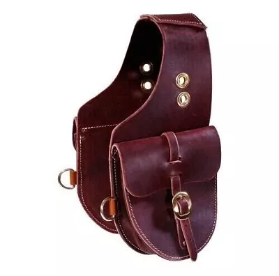 Vintage Handmade Designer Premium Quality Leather Saddle Bag For Horse (Tan) • $149