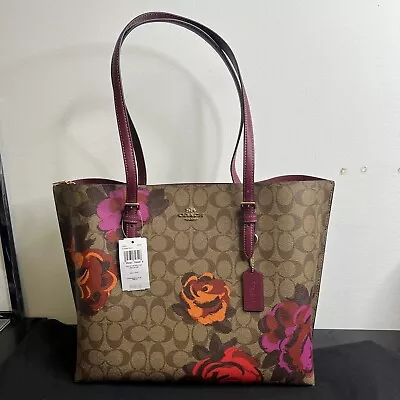 Coach Mollie Tote In Signature Canvas With Jumbo Floral Print CE576 Brand New • $239.95