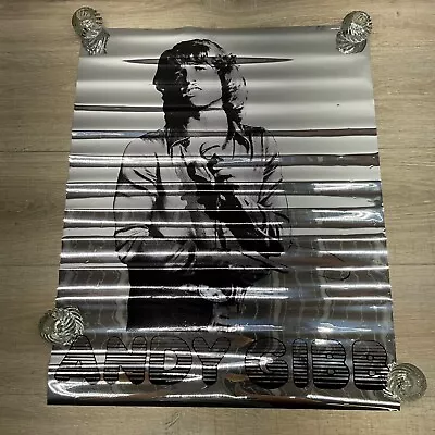 VINTAGE 1977 ANDY GIBB MYLAR FOIL POSTER 20x25  P37 • $99