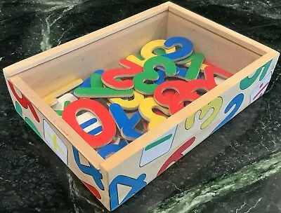 Melissa & Doug 37 Wooden Number Magnets Set (0-20 + Math Signs) • $14