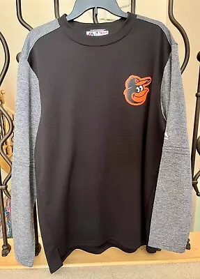 MLB Baltimore Orioles Majestic On-Field Pullover Sweatshirt. Size Large • $19.99