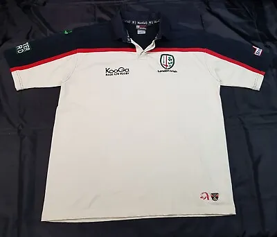 Kooga London Irish Rugby Mens Size Xl Extra Large 2002/2003 Away Shirt Jersey • £48.99