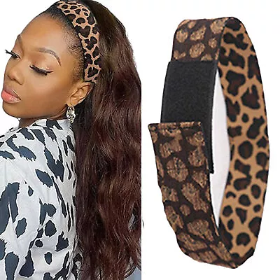 Leopard Print Wig Bands Sports Yoga Headband Stretch Hairband Elastic Hair Band • $7.43