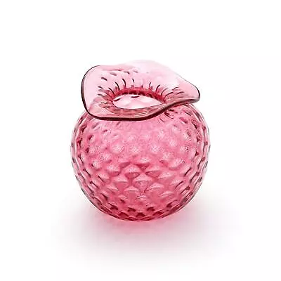 MARIPOSA Handblown Glass Pineapple Bud Vase Pink Small • $49