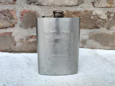 Vintage Jack Daniels No 7 Old Tennessee Whiskey Hip Flask 8 Oz Collectible M410 • $72.62