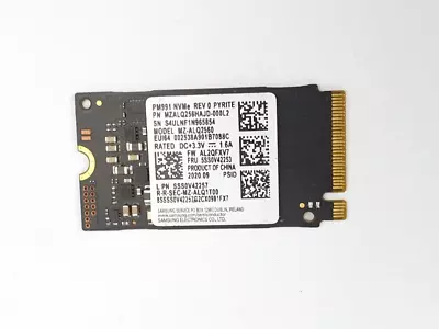 256 GB NVMe M.2 SSD Solid State Drive Type 2242 M Key  TESTED & ERASED • £17.99