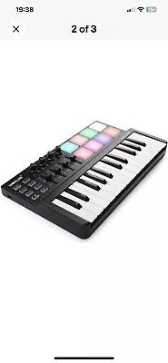 WORLDE Panda MINI II Portable 25-Key USB MIDI Keyboard Controller With 8 RGB Bac • $20