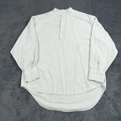 Murphy Of Ireland Shirt Mens XL White Oversized Long Sleeve Grandfather Popover • $50.99