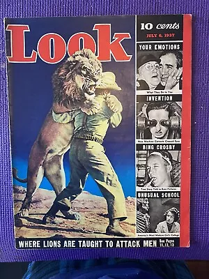 Vintage Look Magazine July 6 1937 • $3.99