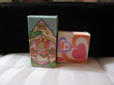 Vintage Mini Decorative Avon Soaps Cottage Friends Bunny & Heart To Heart • $10