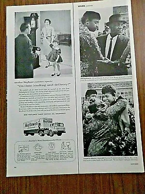 1960 Mayflower Moving Transit Company Ad On-Time Loading & Delivery • $2