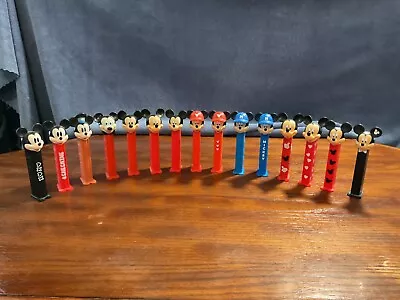 Pez Mickey Mouse Lot Of 15 - VARIATIONS- VERY NICE • $31.50