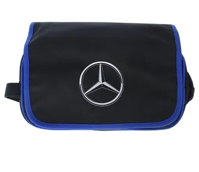 Mercedes Benz-Toiletry Bag-Black/Blue-Authentic-(NEW-IN BAG) • $35