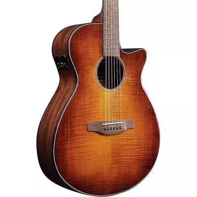 Ibanez AEG70 Grand Concert Acoustic/Electric Guitar Flamed Maple Top Violin Brst • $399.99