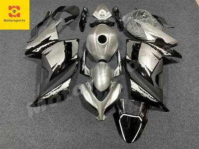 Silver Fairing Kit For 2013-2017 Kawasaki Ninja250 Ninja300 EX250 EX300 ABS Body • $469.19