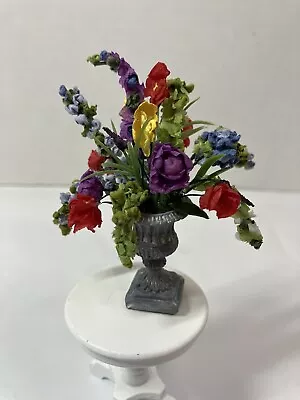 Dollhouse Miniature 1:12  Flower Arrangement Miniature In Urn • $49