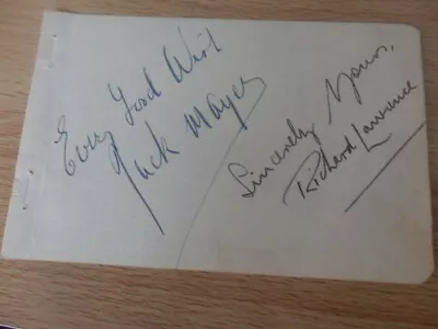 Jack  Mayes  -  Magician  -  Richard Lawrence   -   Autographs • £6.99