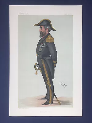 Original 1883 Vanity Fair Print Of Rear-Admiral Sir Anthony Hiley Hoskins • £14