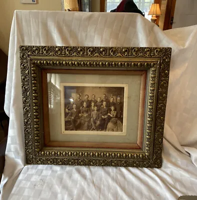 $299.95 • Buy Antique Ornate Wood High Victorian Gold Gilt Picture Frame 21” X 18” Handcrafted