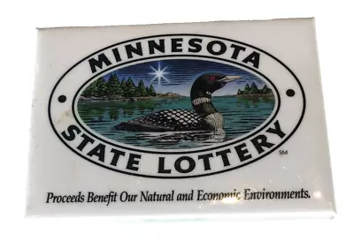 Vintage Minnesota State Lottery Pin Pinback Button - 2.5 X 3.5 - Mallard Duck • $8.99