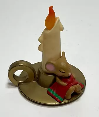 Hallmark Merry Miniature Mouse Sleeping Against A Candle • $6