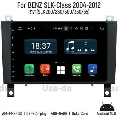 For BENZ SLK-Class R171 2004-2012 Car GPS Navigation Android Radio Stereo  4+64G • $509.60