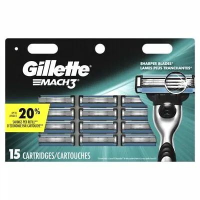Gillette Mach3 Men's Razor Blade Refills - 15 Count • $10