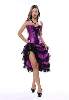 2023 Wome New Steampunk Purple Corset Sexy Corset Hot • $30.87