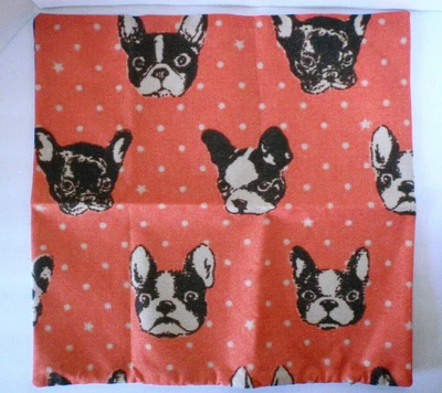$10.95 • Buy SALE! French Bulldog Polka Dot Print Pillow Cover Frenchie Couch Sofa Throw Dog