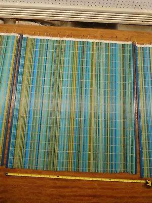 Splendid 3 Vintage 50's Japan Colorful Vertical Plastic Window Blinds 34  X 30  • $450