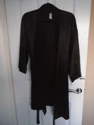 Black Dressing Gown Size 12-14 • £8