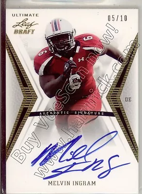 Melvin Ingram Rookie Rc Draft Auto Autograph Carolina Gamecocks College 5/10 12 • $29.99