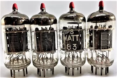 12ax7 Ecc83 Tube Philips Mullard Preamp Tubes Quad Valve B339 Cv492 E83cc B759 • $499