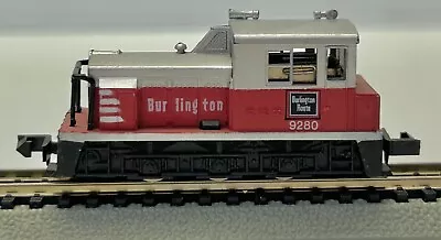 Used N Gauge Bachmann Burlington Route #9280 Diesel Locomotive - WATCH VIDEO • $24.99