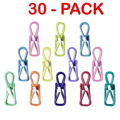 Chip Clips Bag Clips Food Clips PVC-Coated Clips For Food Packages Clothes Pin • $9.65