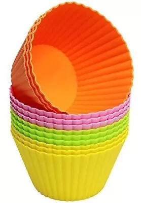 Jumbo Silicone Baking Cups Cupcake Liners Muffin Cups Cake Molds Large • $13.75